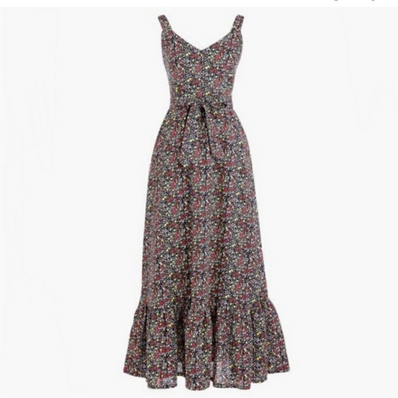 J. Crew factory misty ditsy floral tiered maxi dress - Picture 2 of 7